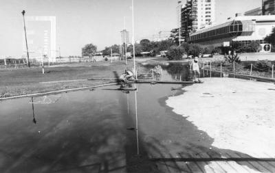 Creciente del Paraná, Club de Regatas inundado