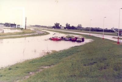 Inudación en Autopista