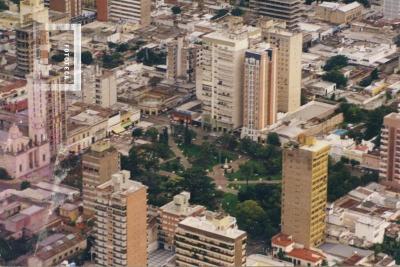 Plaza Mitre y alrededores, vista aérea
