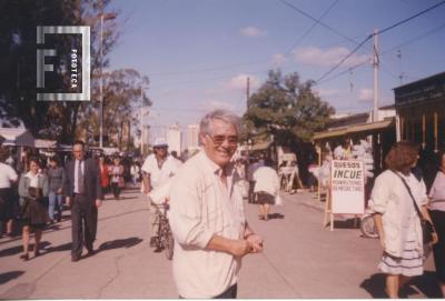 Enrique Omar Sívori frente al Santuario