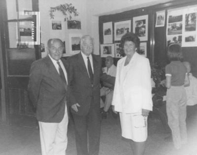 Duilio Cámpora (centro) y Sonia Riva de Mengarelli