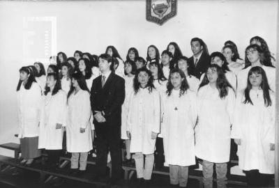 Grupo en Escuela Normal con el Prof. Marcos Sola