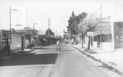 Calle Urquiza desde Bustamante, hacia el centro