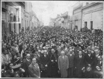 Visita del Presidente Ramón S. Castillo (en calle Nación)