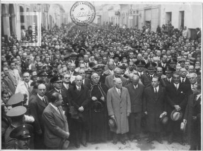 Visita del Presidente Ramón S. Castillo (en calle Nación)