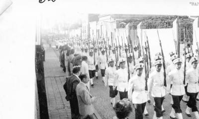 Desfile Infantes de Marina por Guardias Nacionales