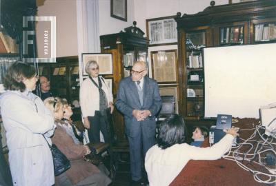 G. S. Chervo hablando en acto Día Internacional de los Museos