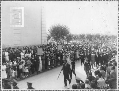 Desfile Reservistas y Jura de la Bandera en calle Guardias Nacionales y Mitre