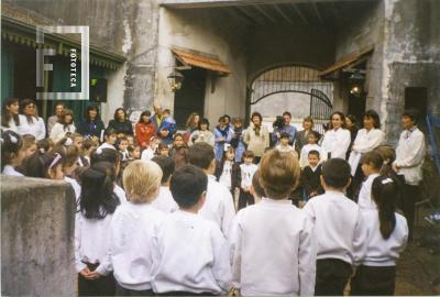 Acto escolar en el Museo. Escuela Pompeya