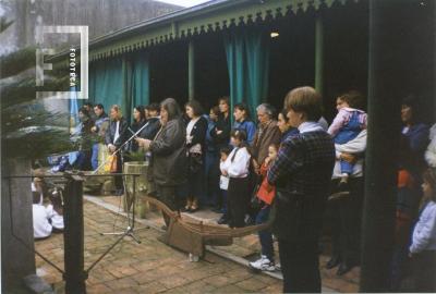 Acto escolar en el Museo. Escuela Pompeya