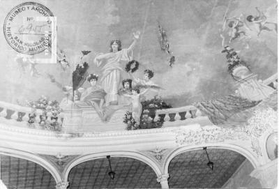 Cúpula Teatro Municipal (interior con pintura de Barone)