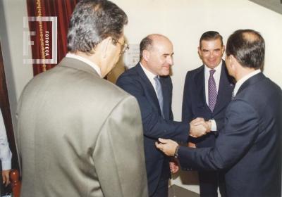 Intendente y otros durante festejos 250 Aniversario Fundación San Nicolás