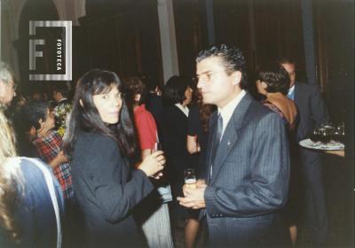 Festejos 250 Aniversario Fundación San Nicolás. En primer plano Astúl Urquiaga (h) y Sra.