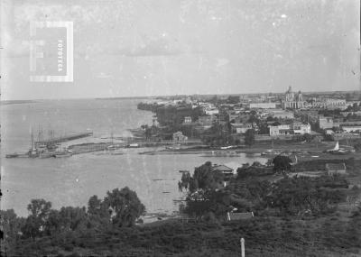 Vista de San Nicolás tomada desde el tanque de las aguas corrientes