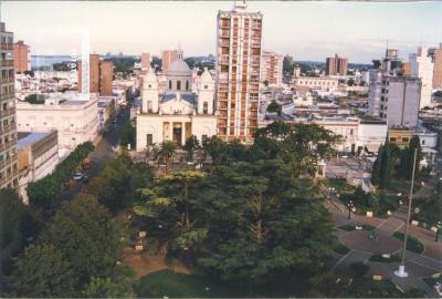 Plaza Mitre y Catedral, vista aérea