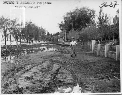 Alameda 2 de Marzo, principio de la creciente de 1961