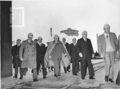 Somisa. Visita del presidente Stroessner, de Paraguay