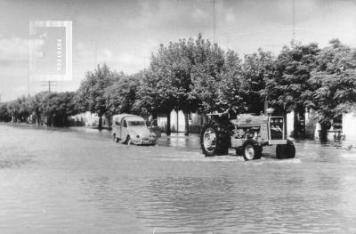 Camino La Emilia a Villa Hermosa, inundación