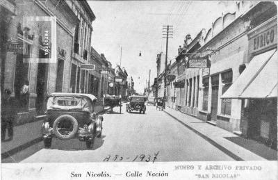 Calle Nación entre 25 de Mayo-Urquiza y 9 de Julio-Almafuerte