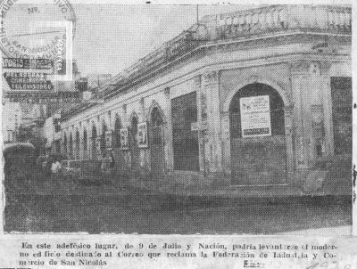 Calle de la Nación esquina 9 de Julio