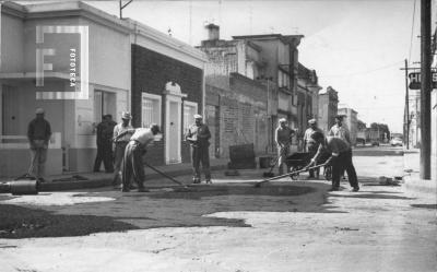 Calle Alem esq. Ameghino (vista hacia el este)