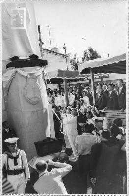 150º Aniversario del 1er. Combate Naval Argentino, inauguración estatua de Azopardo