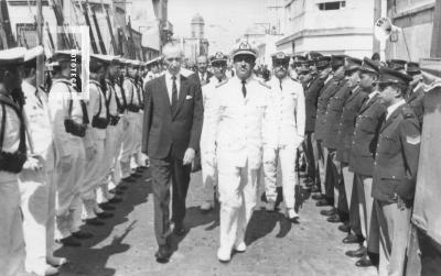 Celebración Combate Naval. Intendente Dr. J. M. Bent y autoridades