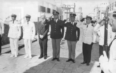 Celebración Combate Naval. Intendente Dr. J. M. Bent y autoridades