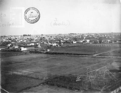 Vista de San Nicolás desde el tanque de las Aguas Corrientes (hacia el sur)