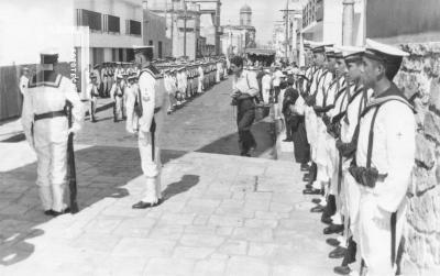 Fuerzas Infantería de Marina en celebración Combate Naval