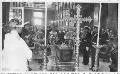 Acto llegada de los restos de Azopardo. Misa en Catedral