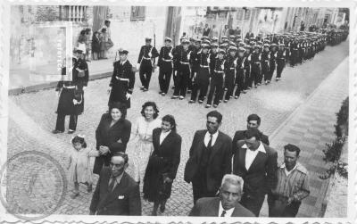 Acto llegada de los restos de Azopardo. Guardias Nacionales, llegando a Lavalle