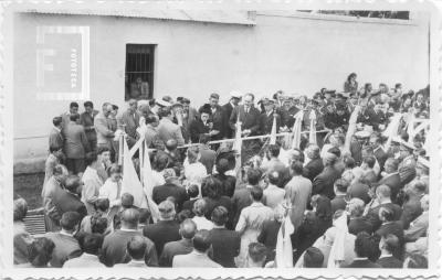 Acto llegada de los restos de Azopardo.