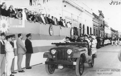 Acto sesquicentenario del Primer Combate Naval. Desfile