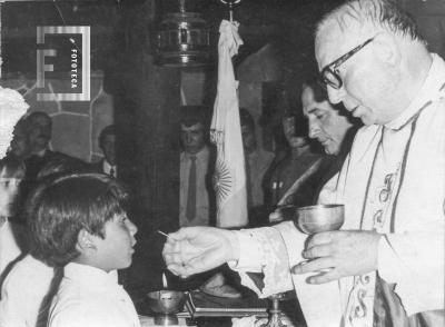 Inaug. Capilla del Parque Tte. Cnel Rodríguez. Mons. Victorio Bonamin