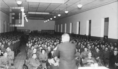 Escuela de Zapadores Pontoneros Z. P. 2. Servicio Militar clase 1917. Conferencia