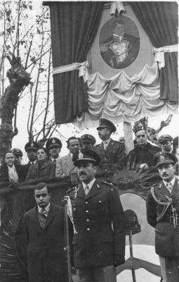 Actos Día de la Bandera. Tcnl. Gurruchaga, Tcnl. Roggero, Monseñor Martínez