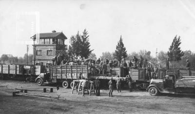 Escuela de Zapadores Pontoneros Z. P. 2. Servicio Militar clase 1917.