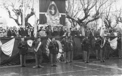 Palco oficial Día de la Bandera