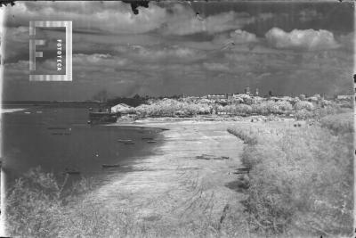 Vista de San Nicolás desde el tanque de las Aguas Corrientes