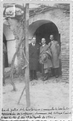 1) Prof. Américo Varela, 2) Prof. Francisco Santillán, 3) Prof. Alberto Varela