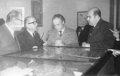 ENET Nº 3. Exposición histórica en Colegio de Escribanos. G. S. Chervo, Walter S. Cártey, Aníbal Bruno, Miguel A. Migliarini