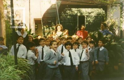 Jardín de Infantes Escuela de la Paz en visita al Museo. Patio Tradicional