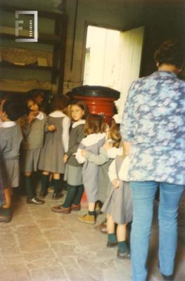 Jardín de Infantes Escuela de la Paz en visita al Museo. Sector Tradicional