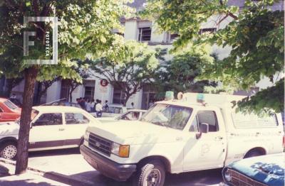 Frente del Colegio Nacional //Justo José de Urquiza// desde la Plaza Mitre
