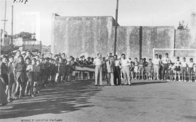 Cancha Club Deportivo América, 1954-1955, Guruciaga entre Chacabuco y Olleros