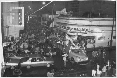 Argentina campeón del mundo. Festejos en San Nicolás