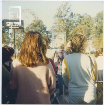 Peregrinos en el Campito de la Virgen del Rosario de San Nicolás