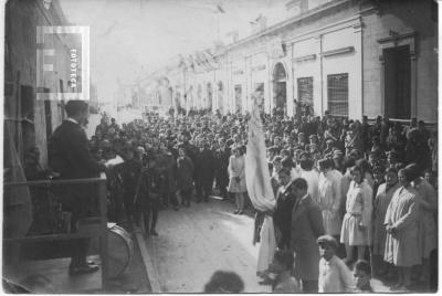 Acto patriótico en la Casa del Acuerdo. Habla José de la Torre