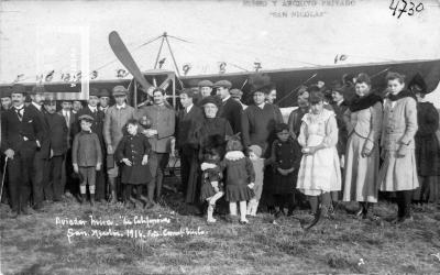 El aviador Virgilio Mira en San Nicolás